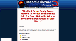 Desktop Screenshot of magnetictherapyforidiots.com